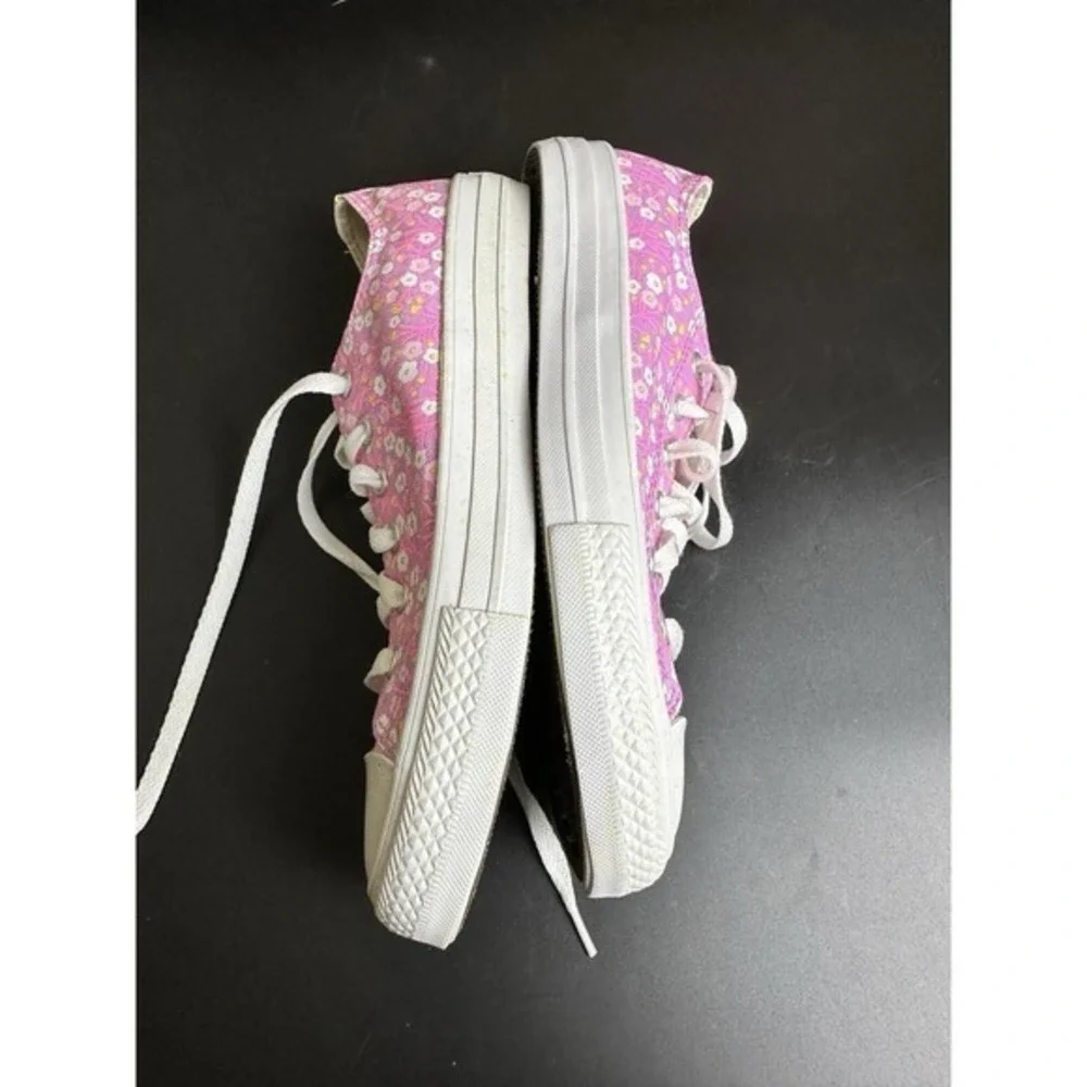 Converse CTAS‎ Ox Peony Pink Floral Sneakers Child Girls US 6 JS